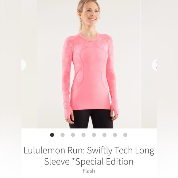 Lululemon Swiftly Tech Long Sleeve Shirt Top Hot Pink Special Edition Flash - Picture 1 of 10